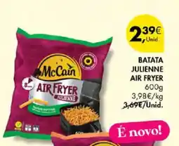 Pingo Doce McCain batata julienne air fryer promoção