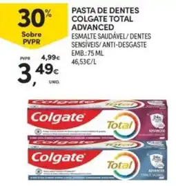 Continente pasta de dentes colgate total advanced promoção