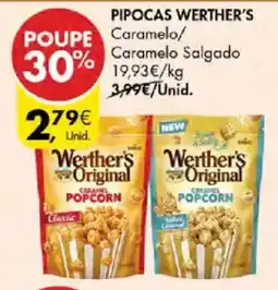 Pingo Doce Pipocas werther's caramelo/caramelo salgado promoção