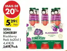 Pingo Doce Sidra somersby blackberry promoção