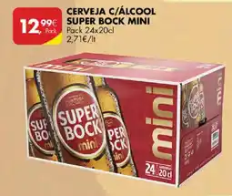 Pingo Doce Cerveja c/álcool super bock mini promoção