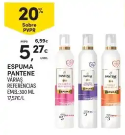 Continente espuma pantene várias referências promoção