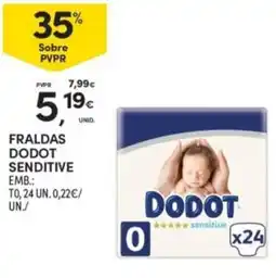 Continente Fraldas dodot senditive promoção