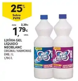 Continente Lixívia gel líquido neoblanc promoção
