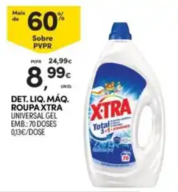 Continente Det. Liq. Máq. Roupa Xtra Universal Gel promoção