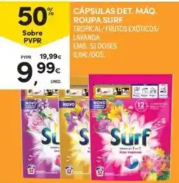 Continente Cápsulas det. máq. roupa surf promoção