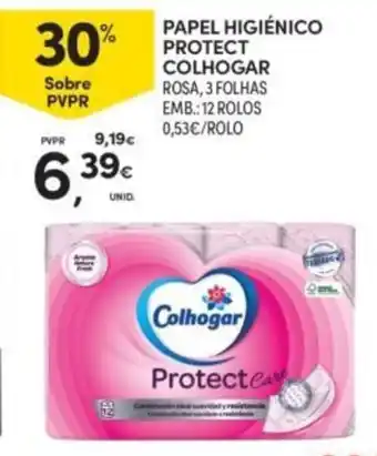 Continente Papel higiênico protect colhogar promoção