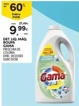 Continente Det. liq. máq. roupa gama promoção