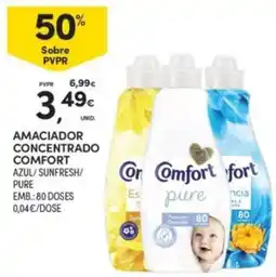 Continente Amaciador concentrado comfort azul/sunfresh/pure promoção