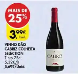 Pingo Doce vinho dão cabriz colheita selection promoção