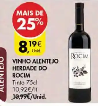 Pingo Doce vinho alentejo herdade do rocim promoção