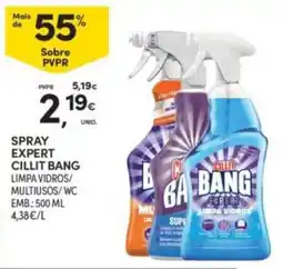 Continente spray expert cillit bang limpa vidros/multiusos/wc promoção