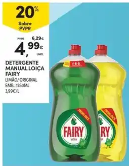 Continente Detergente manual loiça fairy promoção