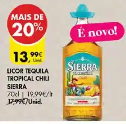 Pingo Doce Licor tequila tropical chili sierra promoção