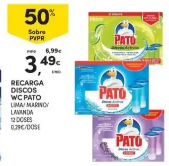 Continente recarga discos wc pato promoção