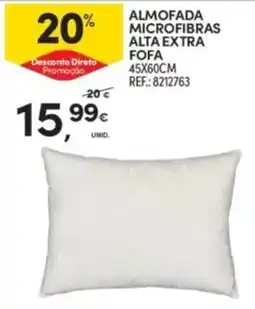 Continente Almofada microfibras alta extra fofo promoção