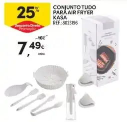 Continente Conjunto tudo para air fryer kasa promoção