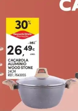 Continente Cacarola alumínio wood stone promoção