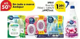 Pingo Doce Spray Rose Lily Ambipur promoção