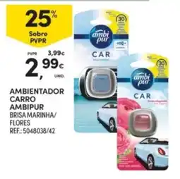 Continente Ambientador carro ambipur brisa marinha/ flores promoção