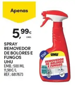 Continente spray removedor de bolores e fungos uhu promoção