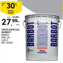 Continente Tinta especial barbot branca promoção