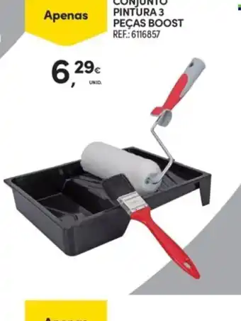 Continente Conjunto pintura 3 peças boost promoção