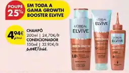 Pingo Doce Gama growth booster elvive promoção