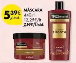 Pingo Doce Tresemmé máscara cabelo liso promoção