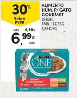 Continente Alimento húm. p/ gato gourmet esteril promoção
