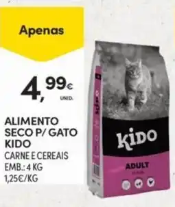 Continente alimento seco p/ gato kido promoção