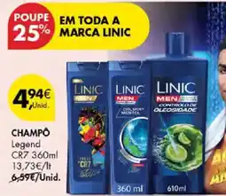 Pingo Doce Champô Linic Legend CR7 promoção
