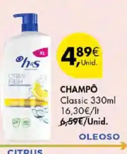 Pingo Doce Ohs champô classic promoção