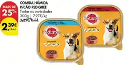 Pingo Doce comida húmida p/cão pedigree promoção