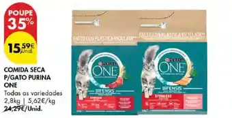 Comida seca p/gato purina one