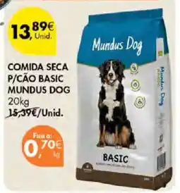 Pingo Doce comida seca p/cão basic mundus dog promoção