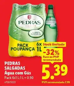 Lidl Pedras Salgadas Água com Gás promoção
