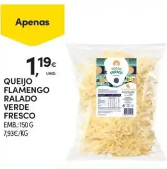 Continente Queijo flamengo ralado verde fresco promoção