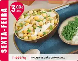 Intermarché Salada de grão c/ bacalhau promoção