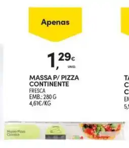 Continente Massa pizza clássica promoção