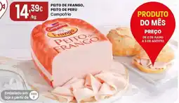 Intermarché Peito de frango, peito de peru campofrio promoção