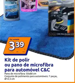Action Kit de polir ou pano de microfibra para automóvel C&C promoção