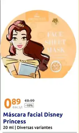 Action Máscara facial Disney Princess promoção