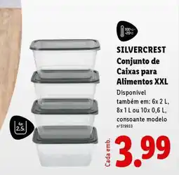 Lidl SILVERCREST Conjunto de Caixas para Alimentos XXL promoção
