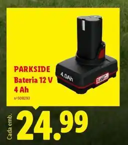 Lidl Parkside Bateria 12 V 4 Ah promoção