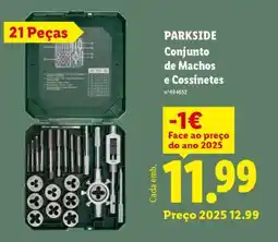 Lidl PARKSIDE Conjunto de Machos e Cossinetes promoção