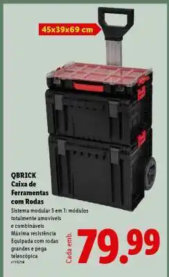 QBRICK Caixa de Ferramentas com Rodas