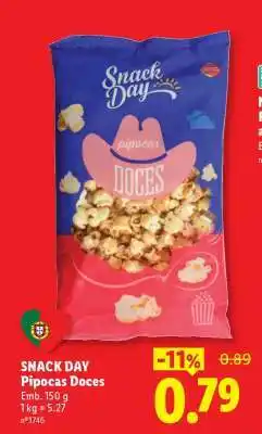 Lidl SNACK DAY Pipocas Doces promoção