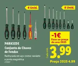 Lidl PARKSIDE Conjunto de Chaves de Fendas promoção