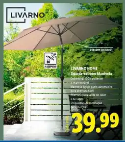 Lidl LIVARNO HOME Guarda-sol com Manivela promoção